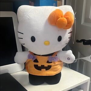 Hello Kitty Halloween Plush - White and Orange